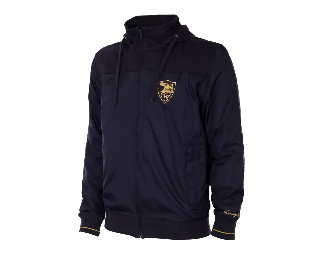 Soccer3 As Roma Retro Windrunner Jacket (3)