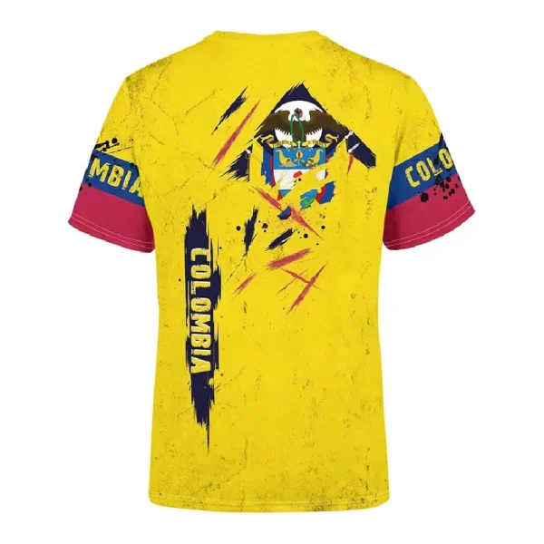 Soccer3 BJU Colombia Flag T Shirt (4)