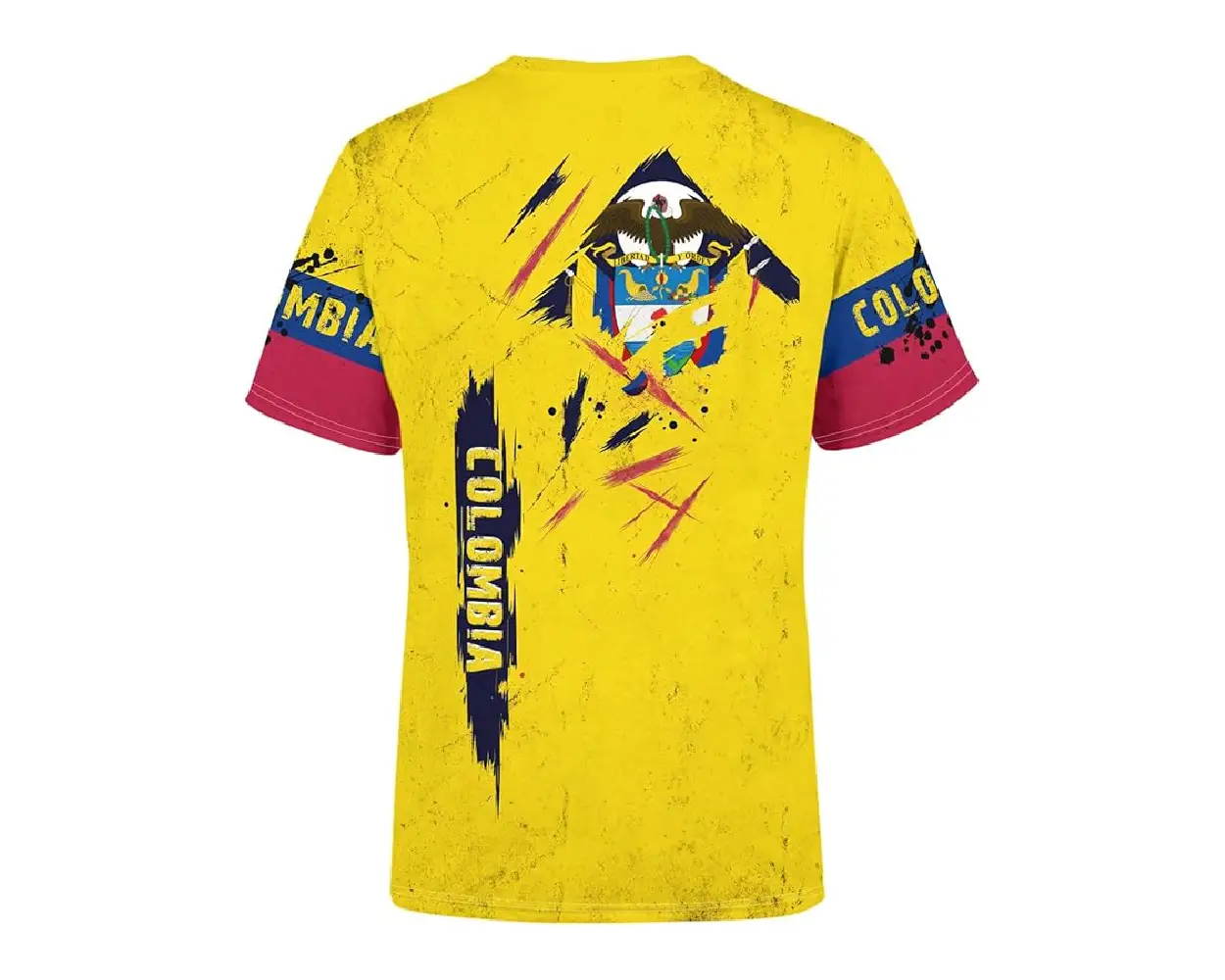 Soccer3 BJU Colombia Flag T Shirt (4)