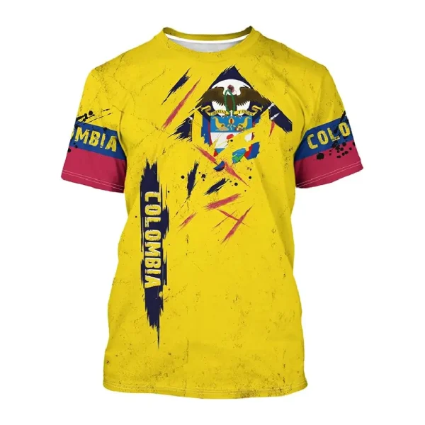 Soccer3 BJU Colombia Flag T Shirt (5)