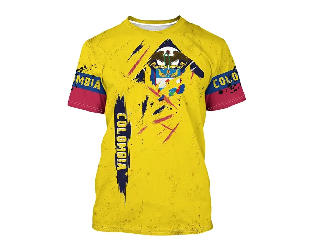 Soccer3 BJU Colombia Flag T Shirt (5)