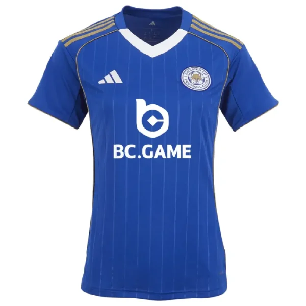 Soccer3 Leicester City Men's Home Shirt Womens Fitted (4)