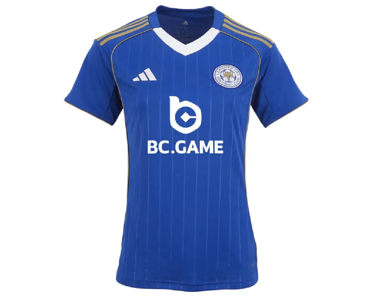 Soccer3 Leicester City Men's Home Shirt Womens Fitted (4)