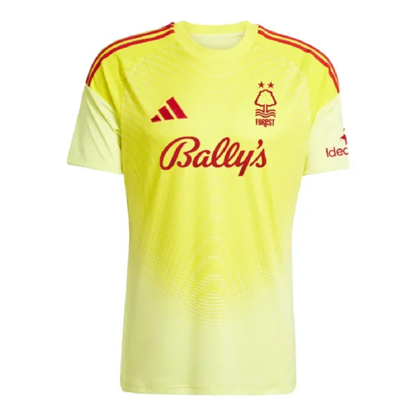 Soccer3 Nottingham Forest NFFC Yellow Short Sleeve Goalkeeper Shirt 2526 (2)
