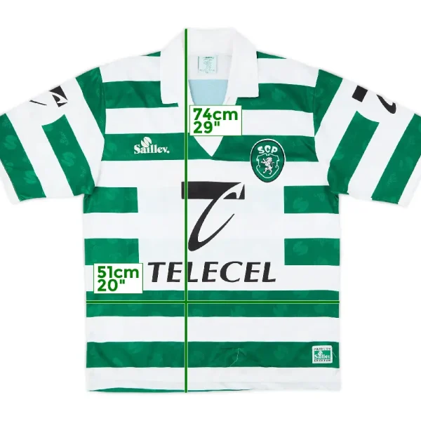 Soccer3 Sporting Lisbon 1995 96 Sporting Cp Saillev Home Shirt (1)