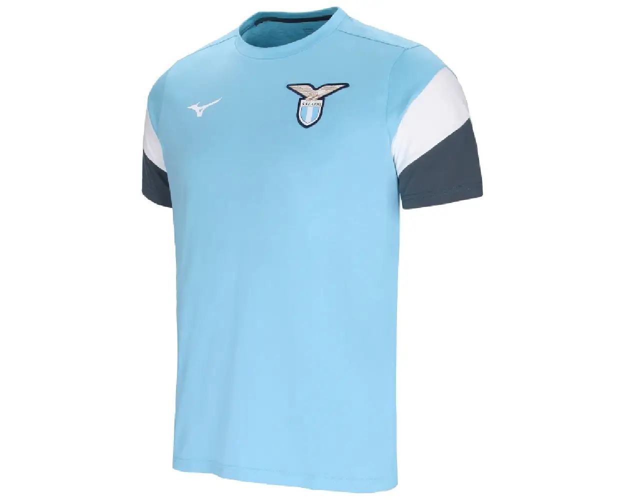 Soccer3 Ss Lazio Retro Blue Presentation T Shirt (4)