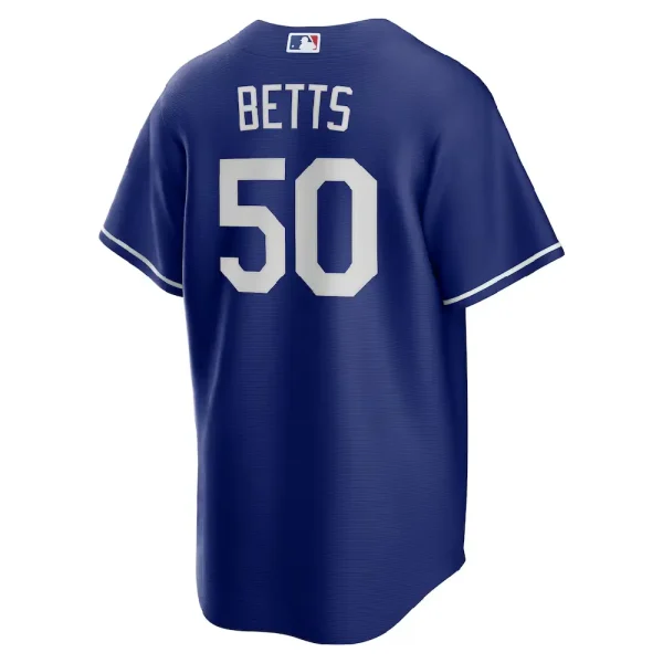 Soccers3 Mookie Betts Los Angeles Dodgers Jersey Royal (2)
