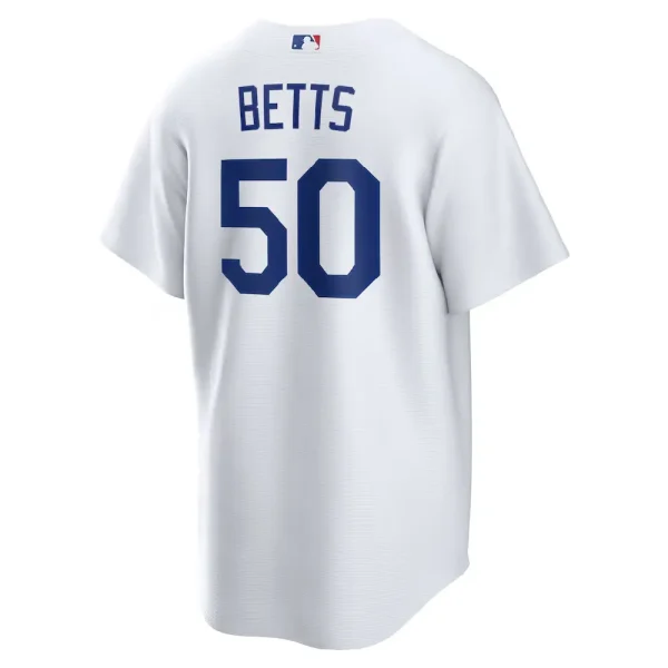 Soccers3 Mookie Betts Los Angeles Dodgers Jersey White (2)